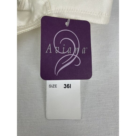 Aviana 2353 Floral Soft Cup Bra 36I Cream Ivory Wireless Support - Picture 2 of 6